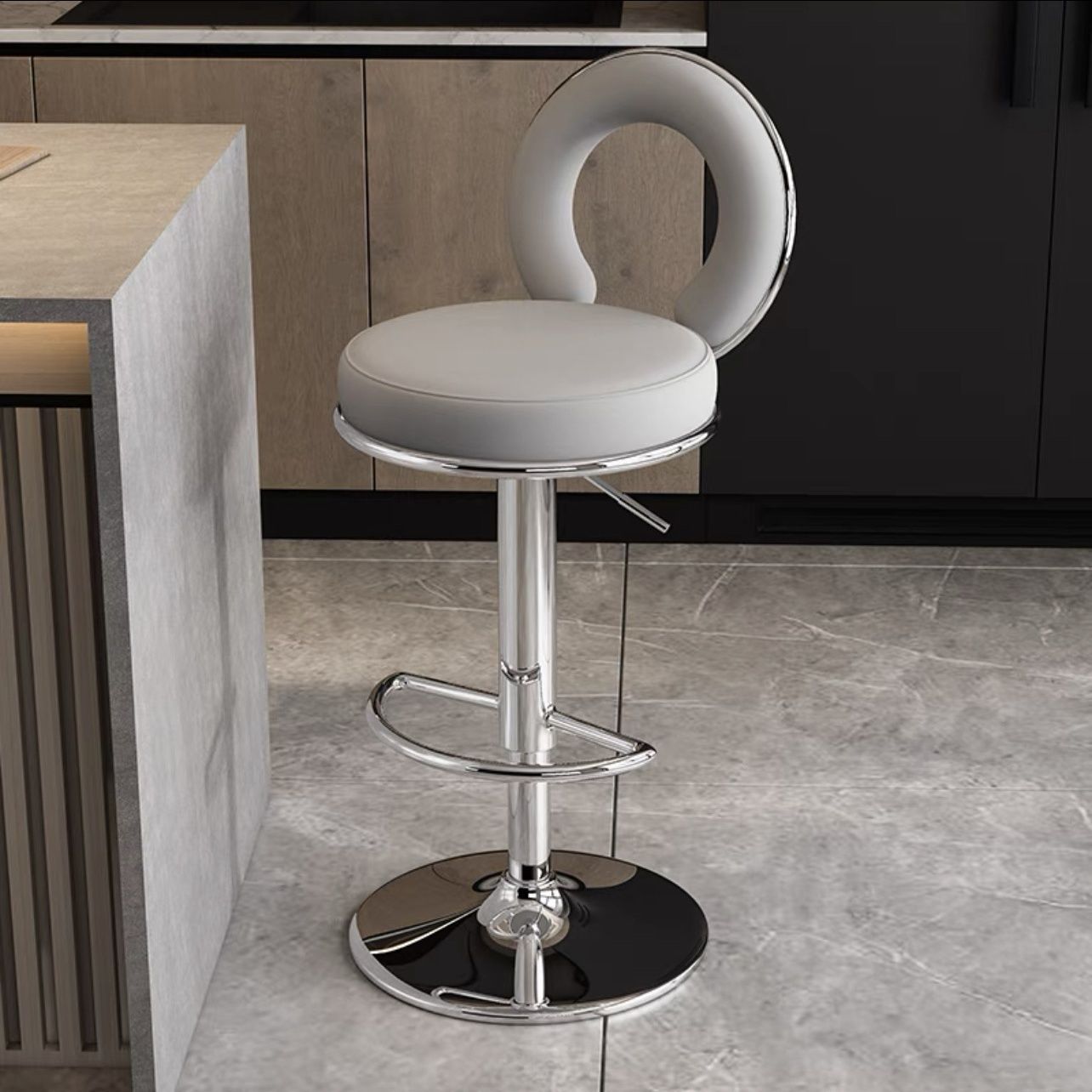 Silla de bar respaldada taburetes altos para el hogar taburetes modernos simples de alta calidad cajero de recepción elevador silla de bar alta