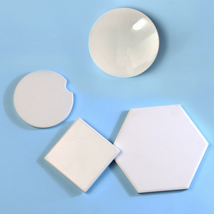 Пустая Термотрансферная керамическая подставка Круглая квадратная автомобильная подставка Пустая простая УФ-печать Производители абсорбирующих подставок