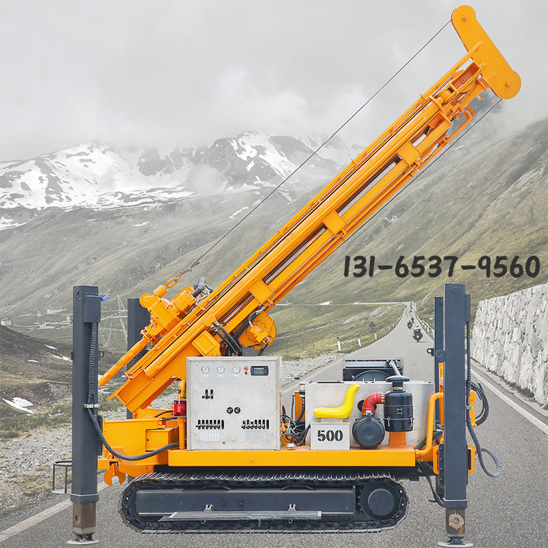 Plataforma de Perforación Neumática para Pozos de Agua, 180 Metros, 200 Metros, 300 Metros, Plataforma de Perforación Neumática de Doble Uso para Agua y Gas