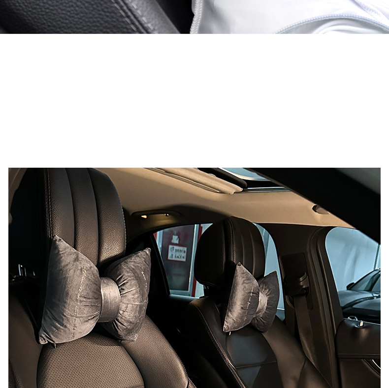 Car headrest lumbar support a pair of car neck pillow main driving neck sleeping pillow car pillow creative cute