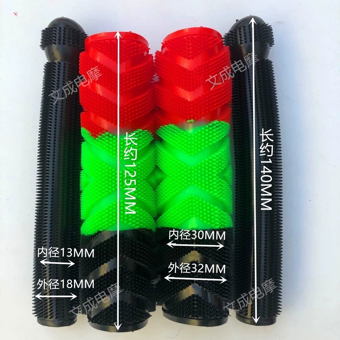 Thickened motorcycle handlebar covers, electric vehicle handlebar gloves, non-slip, sweat-absorbing, anti-freeze rubber covers, scooter plush covers, modified