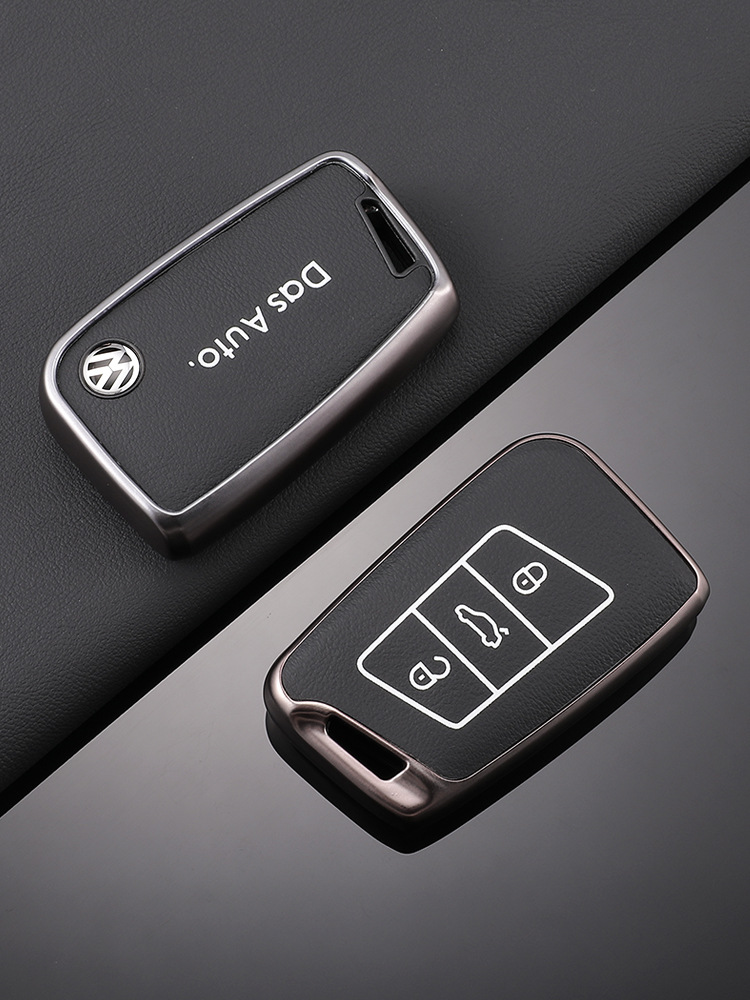 Adecuado para la funda de la llave Volkswagen Sagitar todo incluido TPU patrón de piel exploración Yue Passat Bora LaVida Yue hebilla de la caja protectora
