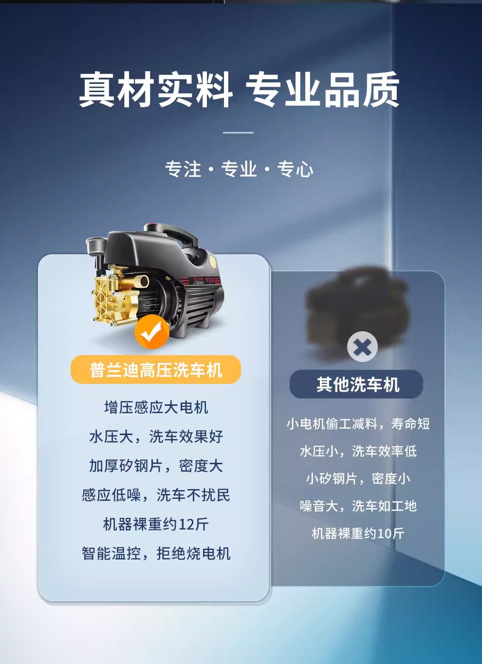 Suitable for 220V high-power household car washers, ultra-high-pressure water guns, powerful floor cleaning tools, and new type of booster water pump