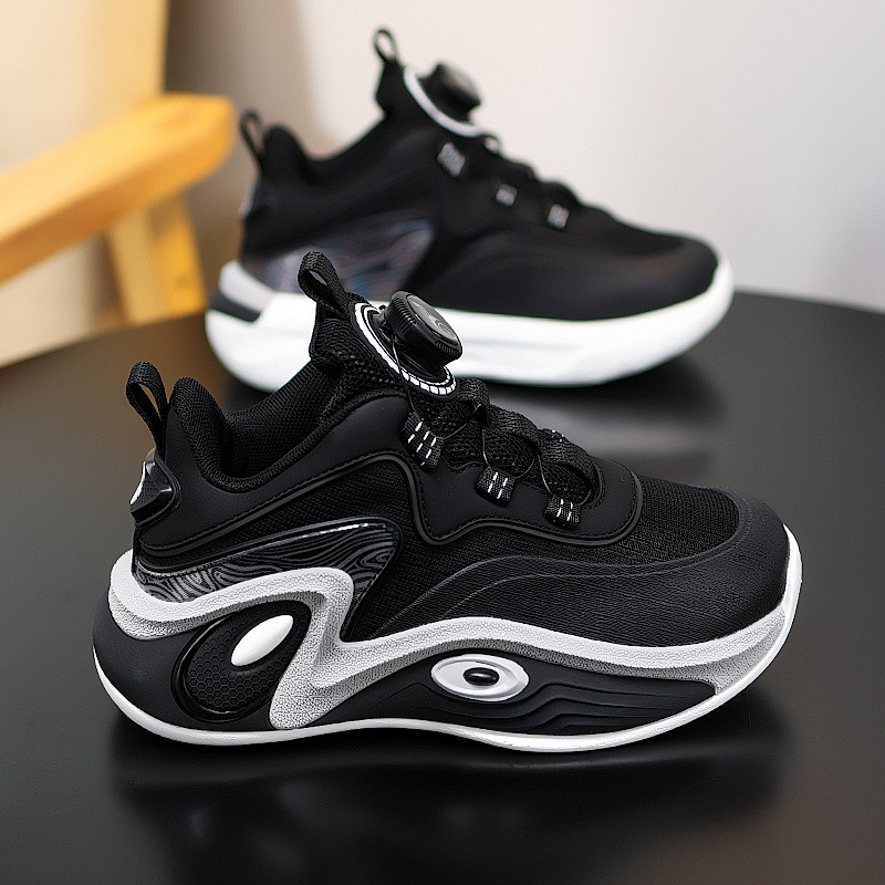 Zapatos de baloncesto para niños otoño y invierno nuevos zapatos de entrenamiento antideslizante y amortiguador para niños de edad media y primaria