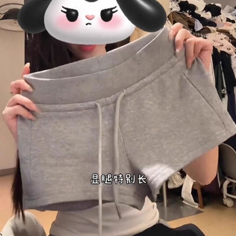 American-Style Spicy Girl Sports Shorts for Women, 2026 Summer New Slim-Fit, Hip-Hugging, Slimming, Casual Drawstring Low-Waist Shorts
