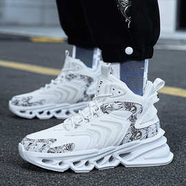 跨境大码国潮透气网面刀锋休闲运动老爹鞋男款跑步鞋户外透气男鞋