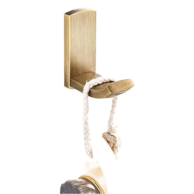 Baño fábrica al por mayor nuevo bronce vintage artesanía cobre material simple cocina y baño gancho baño pared ropa gancho