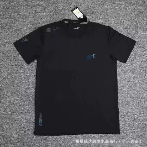 Short-sleeved men's and women's new quick-drying T-shirt summer new ice silk breathable top running fitness loose sports suit