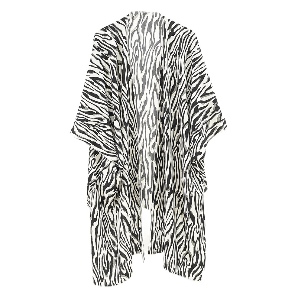 Europea estación independiente Amazon primavera y otoño blusa de las mujeres al por mayor gasa cardigan playa chaqueta protección solar image 1
