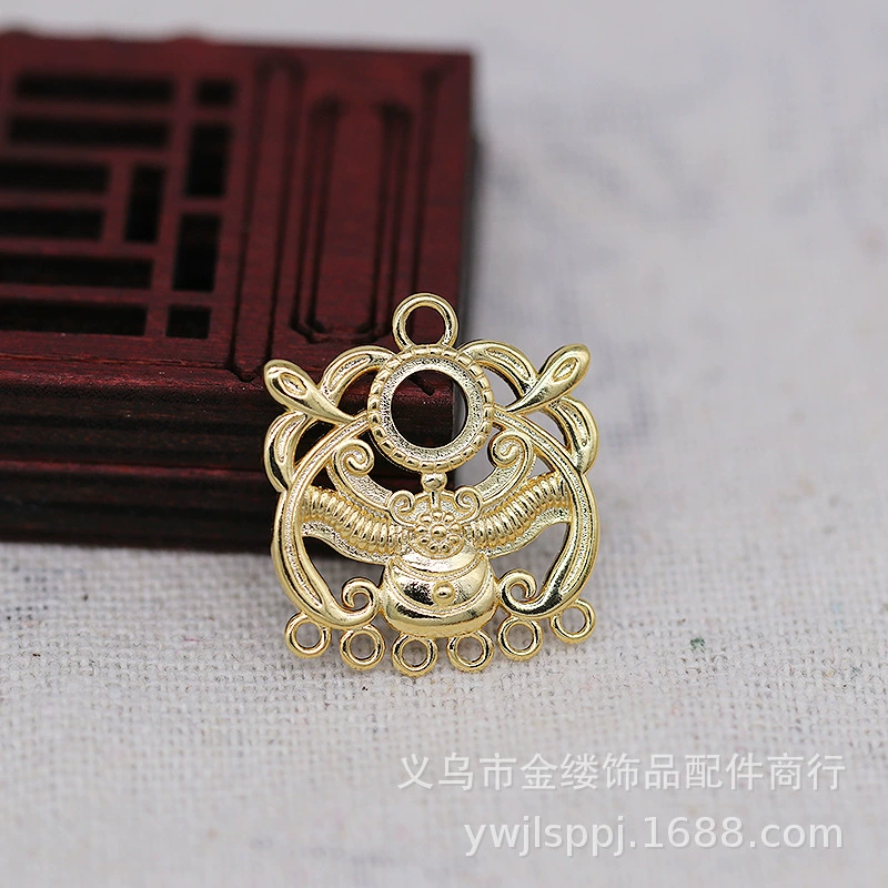 Yiwu Jinluo новая цветовая стойкость позолоченная DIY украшение ожерелье мята голова обруч подвеска серьги аксессуары B1307