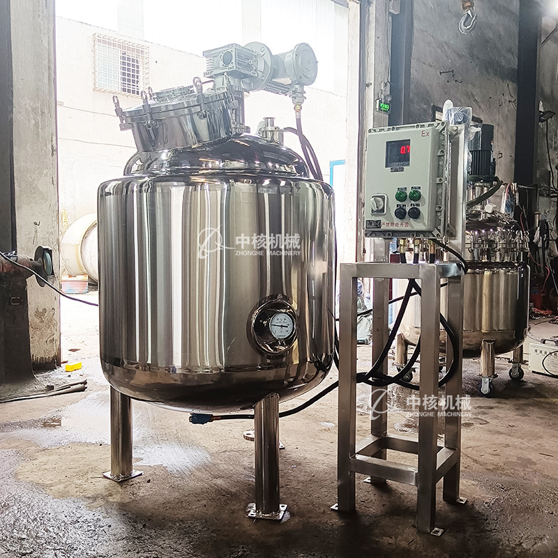 中核机械 多功能双层保温加热搅拌罐 JP-1000 镜面抛光卫生级