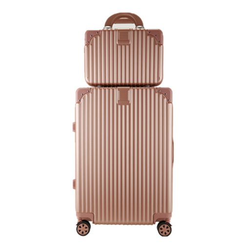 Luggage for women 20 inches travel push cart, men 28-inch password leather suitcase, 24 large capacity zipper twin luggage for dropshipping