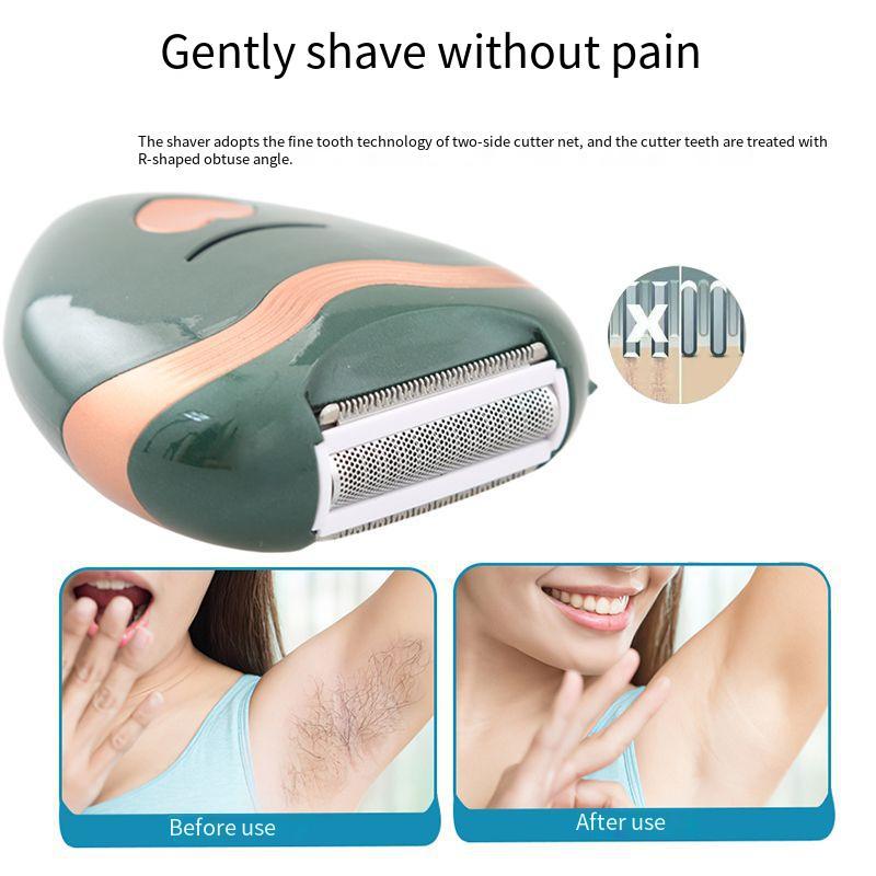 女士愛心剃毛器刮毛剃鬚刀家用全身腋毛私處便攜脫毛儀電動剃毛器