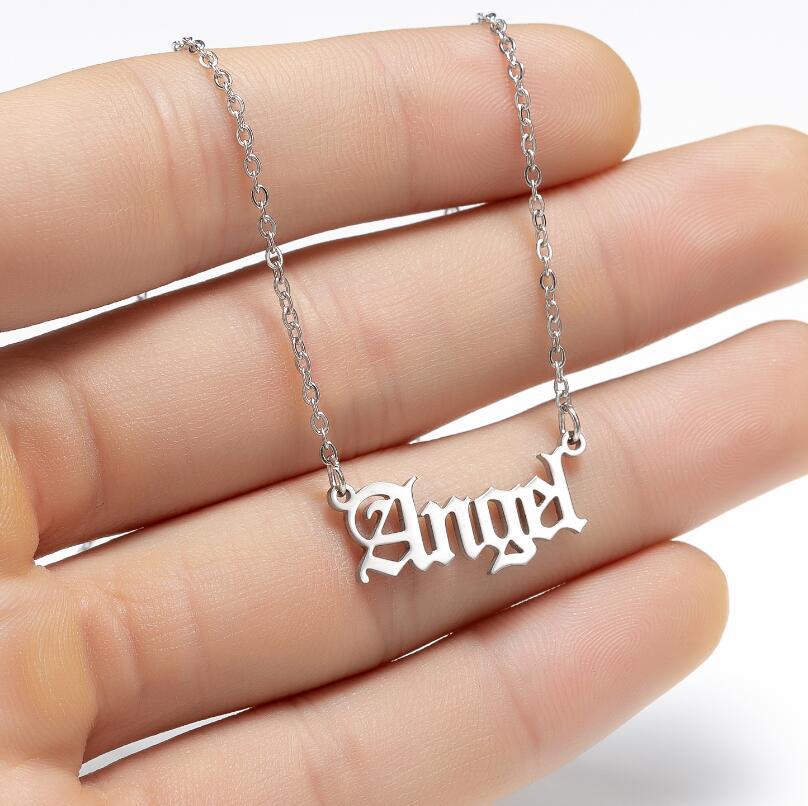 1 Piece Fashion Letter Stainless Steel Plating Pendant Necklace display picture 4
