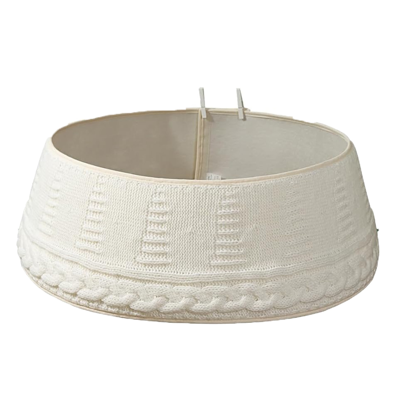 Navidad transfronteriza de punto falda de árbol abrazadera de cinturón ajustable decoración del árbol de Navidad decoración del árbol