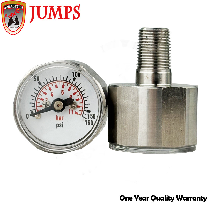 供应费希尔DVC6010阀门定位器用压力表28mm直径不锈钢材质1.1mpa