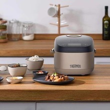 膳魔师 EHA-4138E-B/W 多功能电饭煲精准控温不粘内胆24H预约 3L