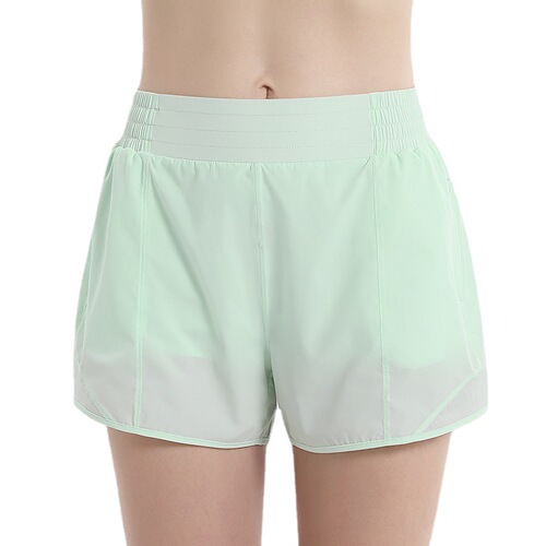European and American new loose quick-drying sports shorts for women's summer outer wear three-point pants running and cycling double-layer shorts wholesale