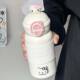 Cute kitten thermos cup high color value girl heart girl double drinking straw 316 stainless steel student children's cup
