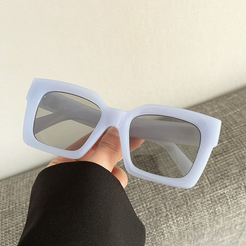 Square Glasses Style Casual, Outdoor Occasion Casual Fashion Sports Solid Color PC UV400 Protection Square Full Frame Women's Sunglasses