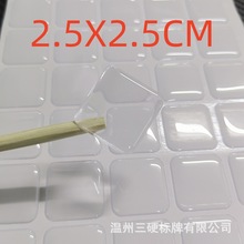 3D domed decals epoxy resin sticker 2.5cm square/roundzN