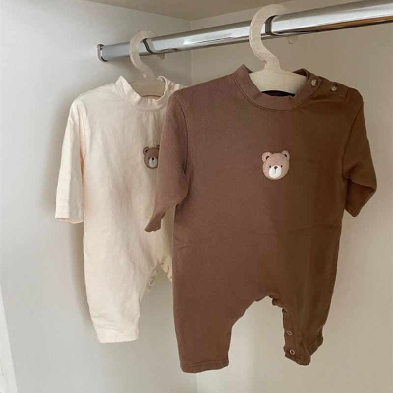 Bebé mono estilo coreano ropa de primavera y otoño oso mameluco bebé otoño ropa bebé vaina manga larga mameluco