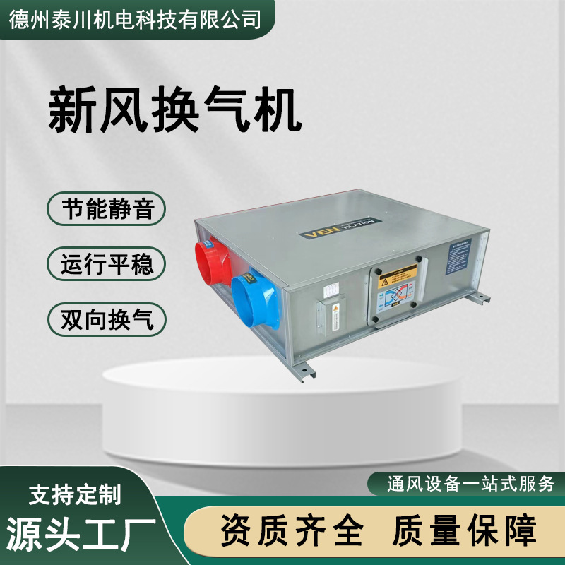 Ceiling central air conditioning ventilation system Household Purification full heat exchanger low noise fresh air ventilator