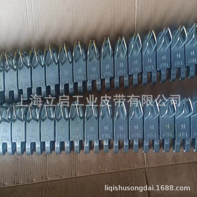 矿用皮带扣输送带V6高强度连体一体扣传送带接头扣厂家直销