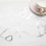烫金餐厅背景生日桌旗