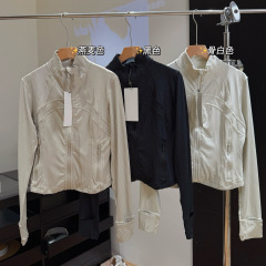 072301 夏季新款女士瑜伽服短款立领夹克紧身修身运动健身外套