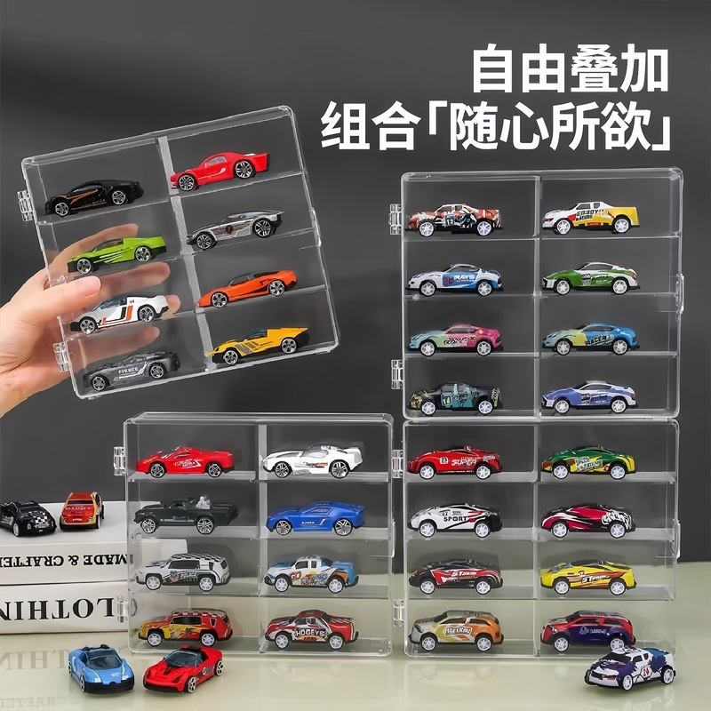 Toy Car Model Display Stand Transparent Model Storage Rack Domeka Storage Box Display Cabinet Car Display Stackable