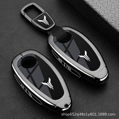 Car Buckle Shell, Static Rod/Key Bag - smart-4-button-gun-black-car-logo-buckle