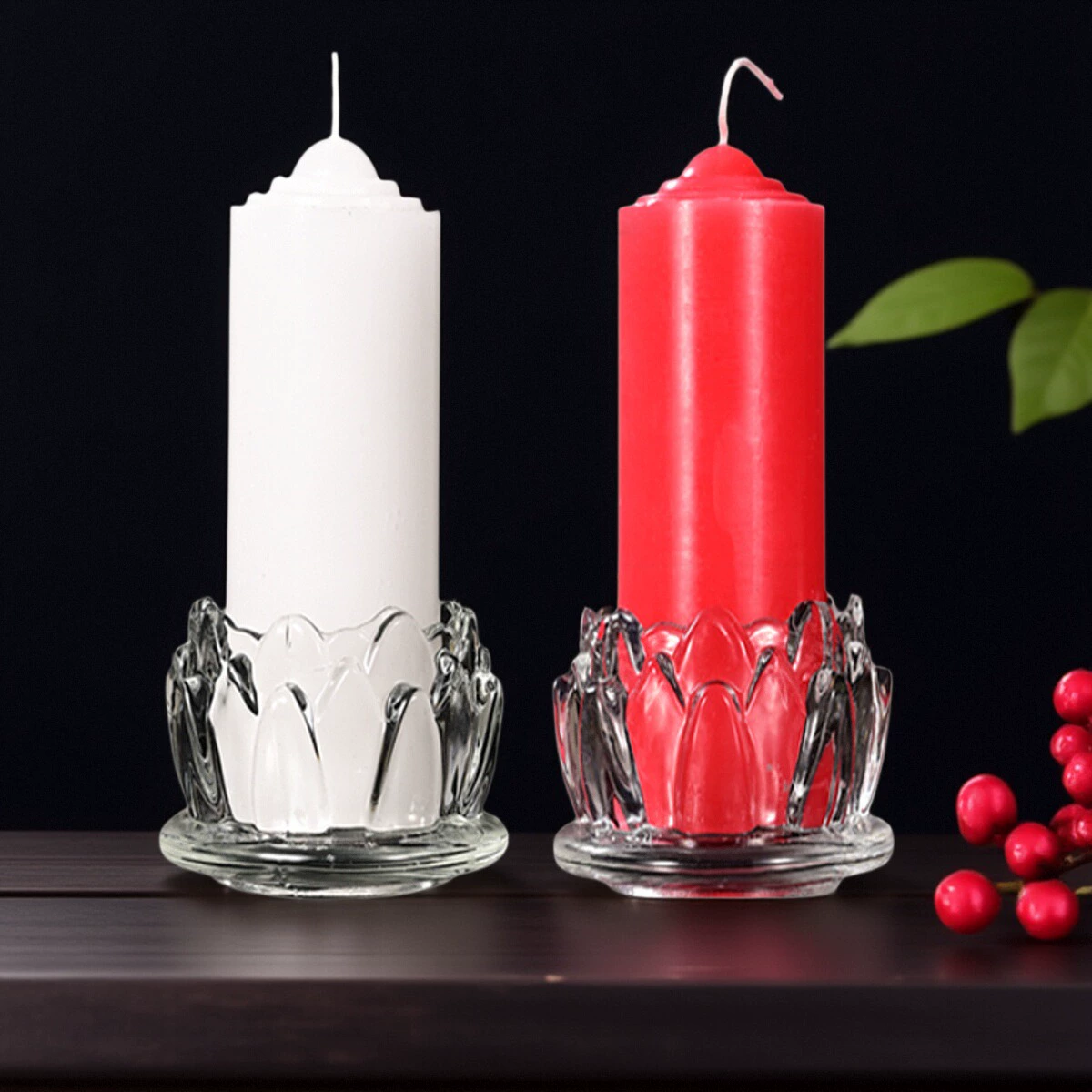 Красные свечи домашние большие аварийные поставки Будды