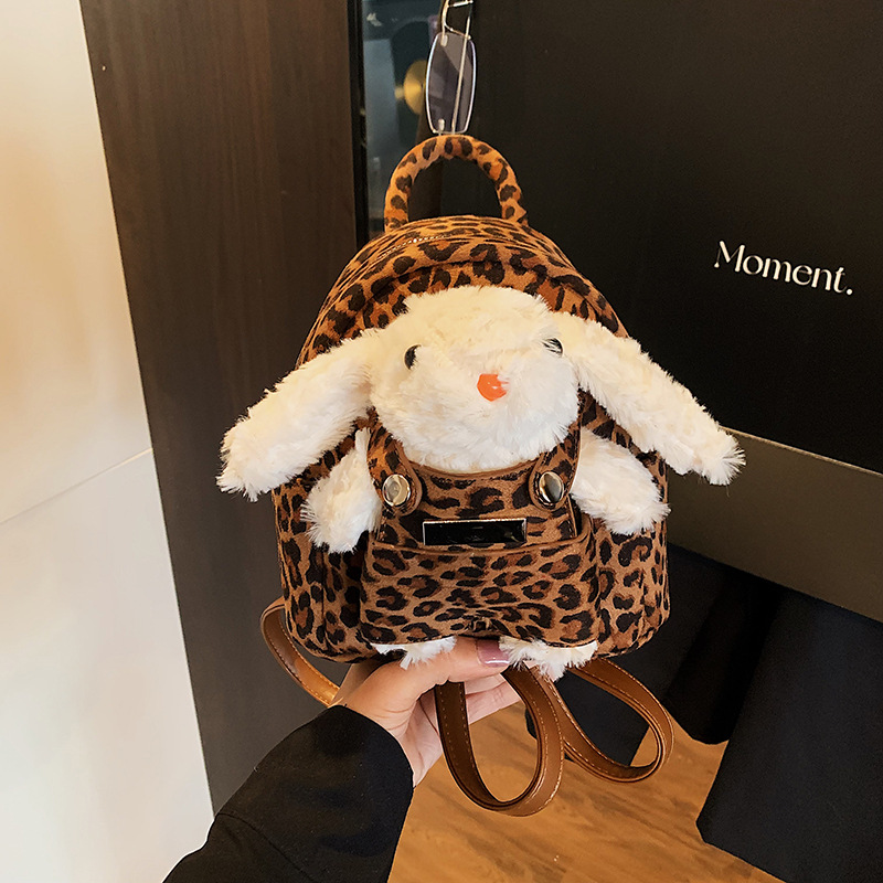 Retro Backpack Women's New Large-Capacity Cartoon Cute Backpack Popular Casual Simple Foreign Style Outing School Bag