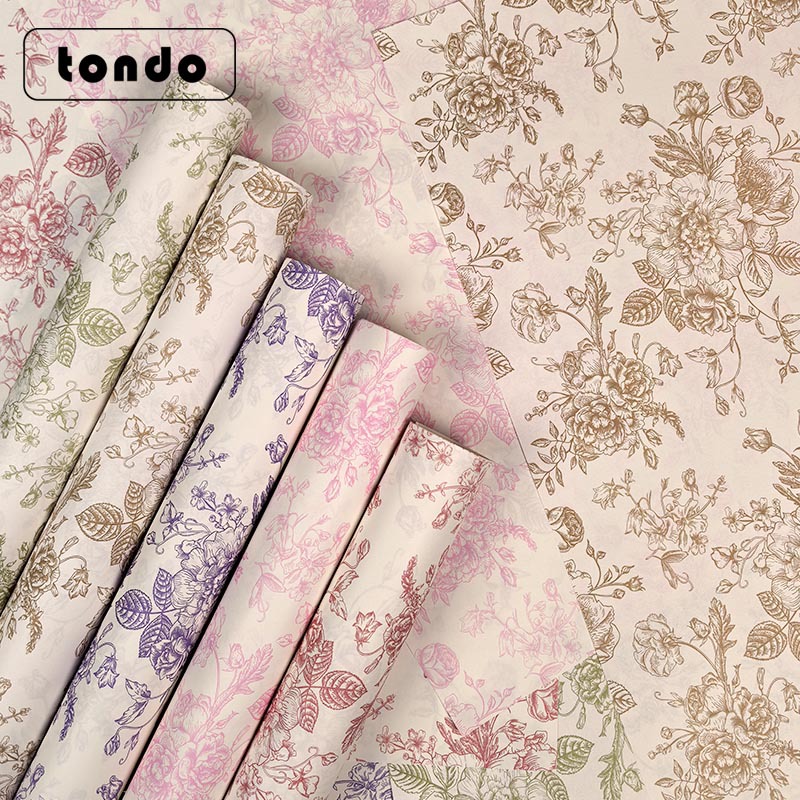 Papel de Arte para Empaque de Flores Impermeable DIY para Florería image 1