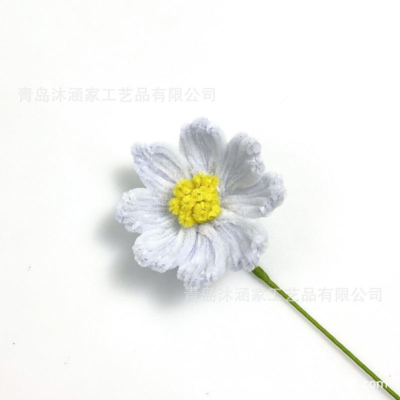 成品单支手工扭扭棒花格桑花仿真花家居摆件毕业季礼物礼品批发|undefined
