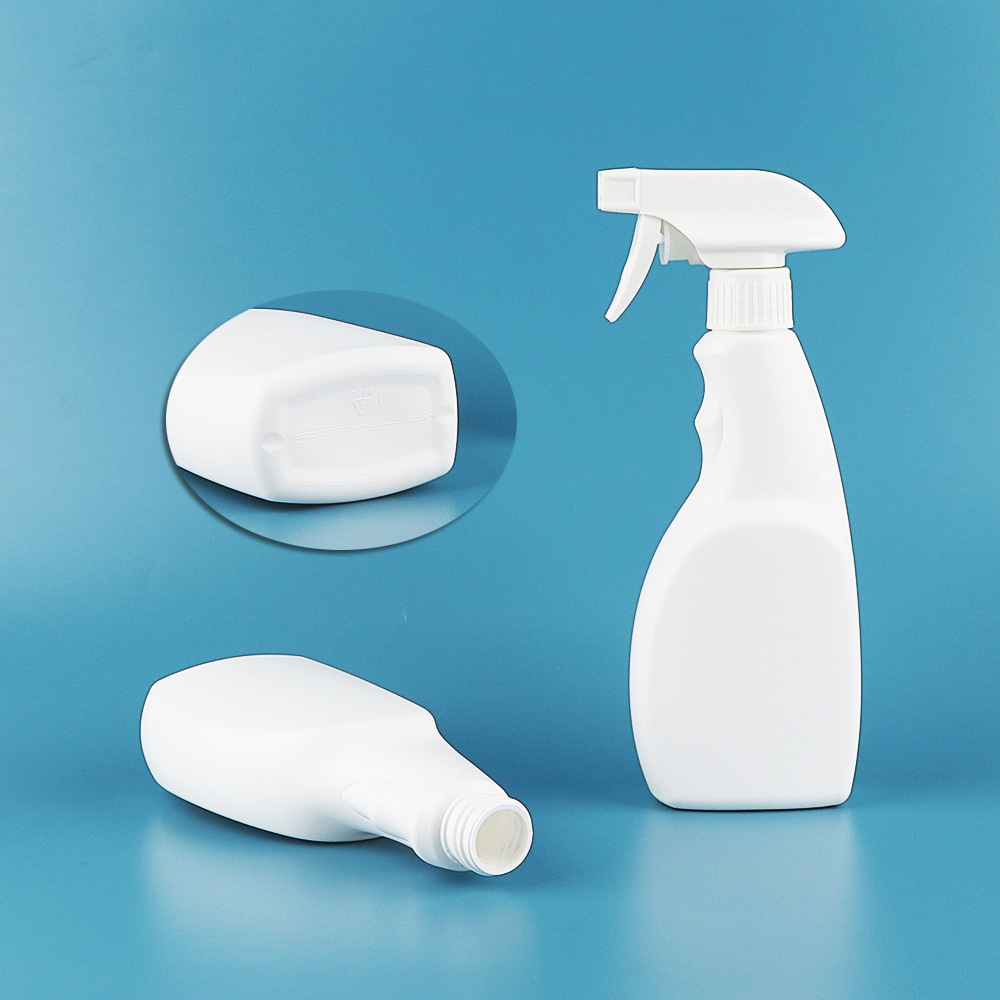 플라스틱 병 사용자 정의 400ml 클리너 플랫 병 400ml HDPE 소독제 포장은 PET 재료로 사용할 수 있습니다.