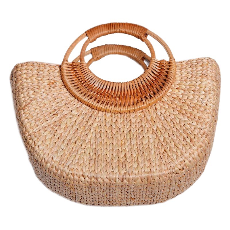 Amazon venta especial ratán ins hecho a mano foto de alto aspecto artefacto paja Luna bolso hecho a mano