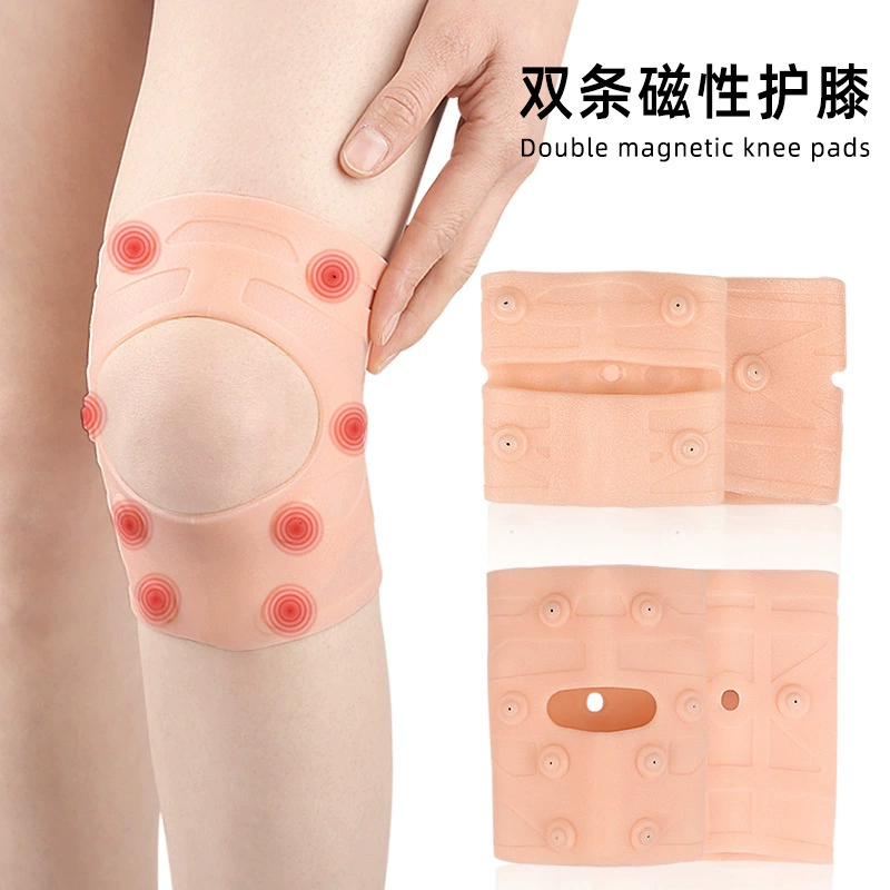 Магнитная наколенник SEBS на открытом воздухе бег Велоспорт спортивный наколенник под давлением двойная эластичная Спортивная наколенник