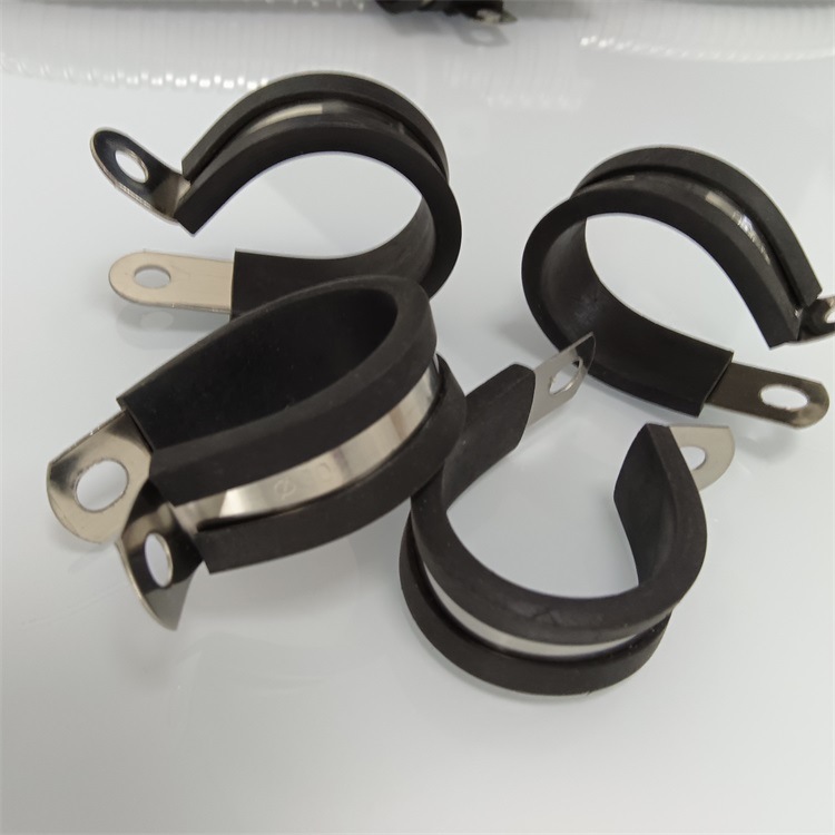 Metal Pipe Clamp Encapsulated Pipe Clamp R-Type Clamp U-Type Riding Card Processing Corrugated Pipe Fixing Card