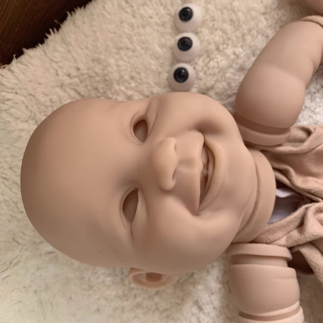 Kit de muñeca reborn 22 pulgadas sonrisa cara realista toque real