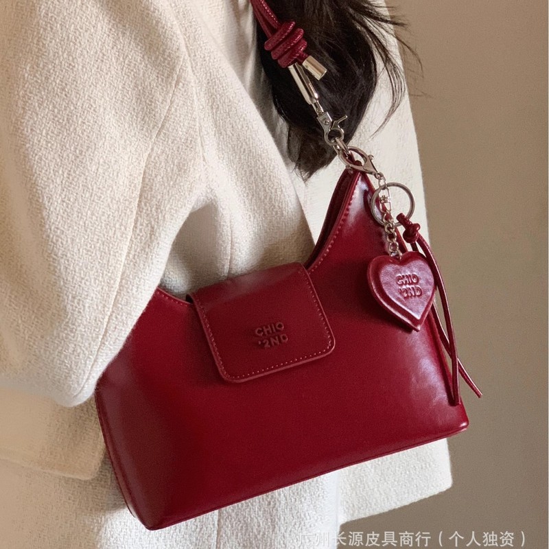 南风樱红都市腋下包包女2024年流行精致单肩斜挎小包|undefined