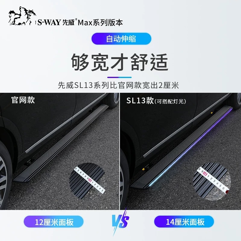 Suitable for Wenjie M8 Xianwei Electric Pedal Aluminum Alloy Automatic Retractable Welcome Pedal Streamer Light Electric Pedal