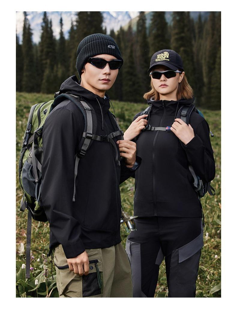 Chaqueta deportiva personalizada de una sola capa al aire libre impermeable a prueba de viento, chaqueta de equipo, logotipo de impresión