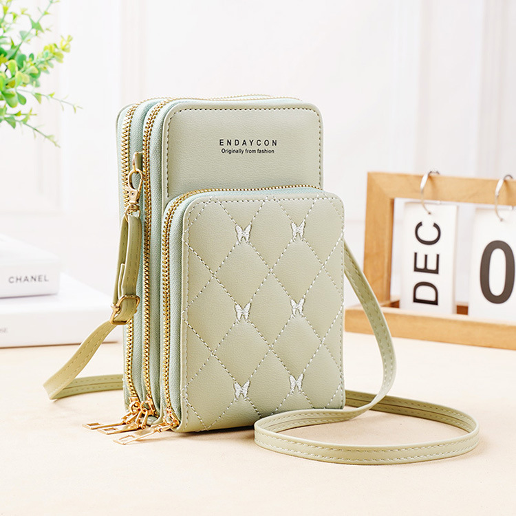 Women's Pu Leather Solid Color Vintage Style Square Zipper Phone Wallets display picture 6