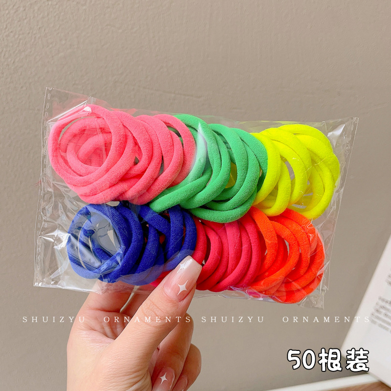 Pequeña banda de goma disponible negra para las mujeres, alta banda de goma elástico y durable, Banda del pelo, Banda del pelo para las muchachas