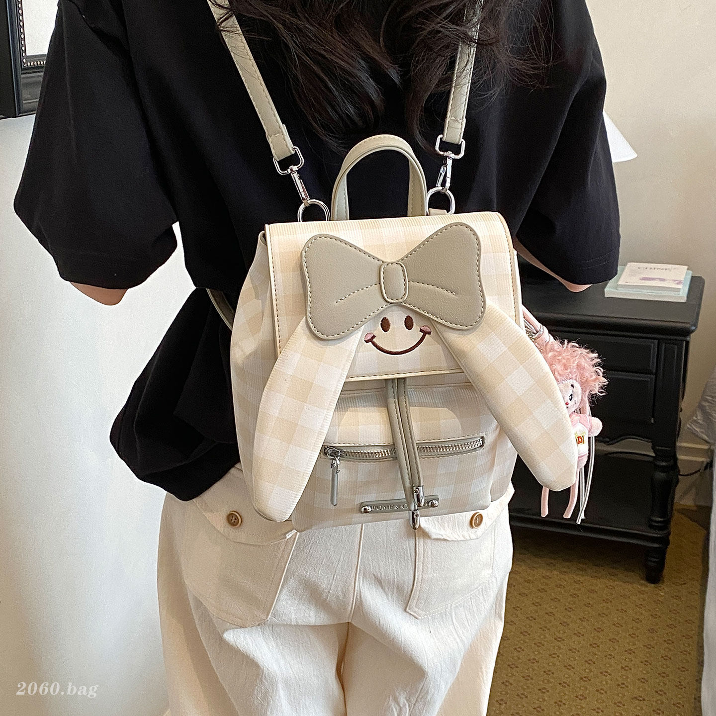 Estilo de viaje de hombro único arco de clase bolso de la escuela hermosa mochila nueva bolsa de 2026 gran capacidad para mujeres