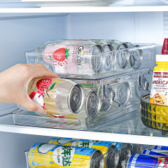 折り畳み冷蔵庫飲料収納ケース収納棚ビールソーダコーラ収納ケース引き出し棚二重スクロール