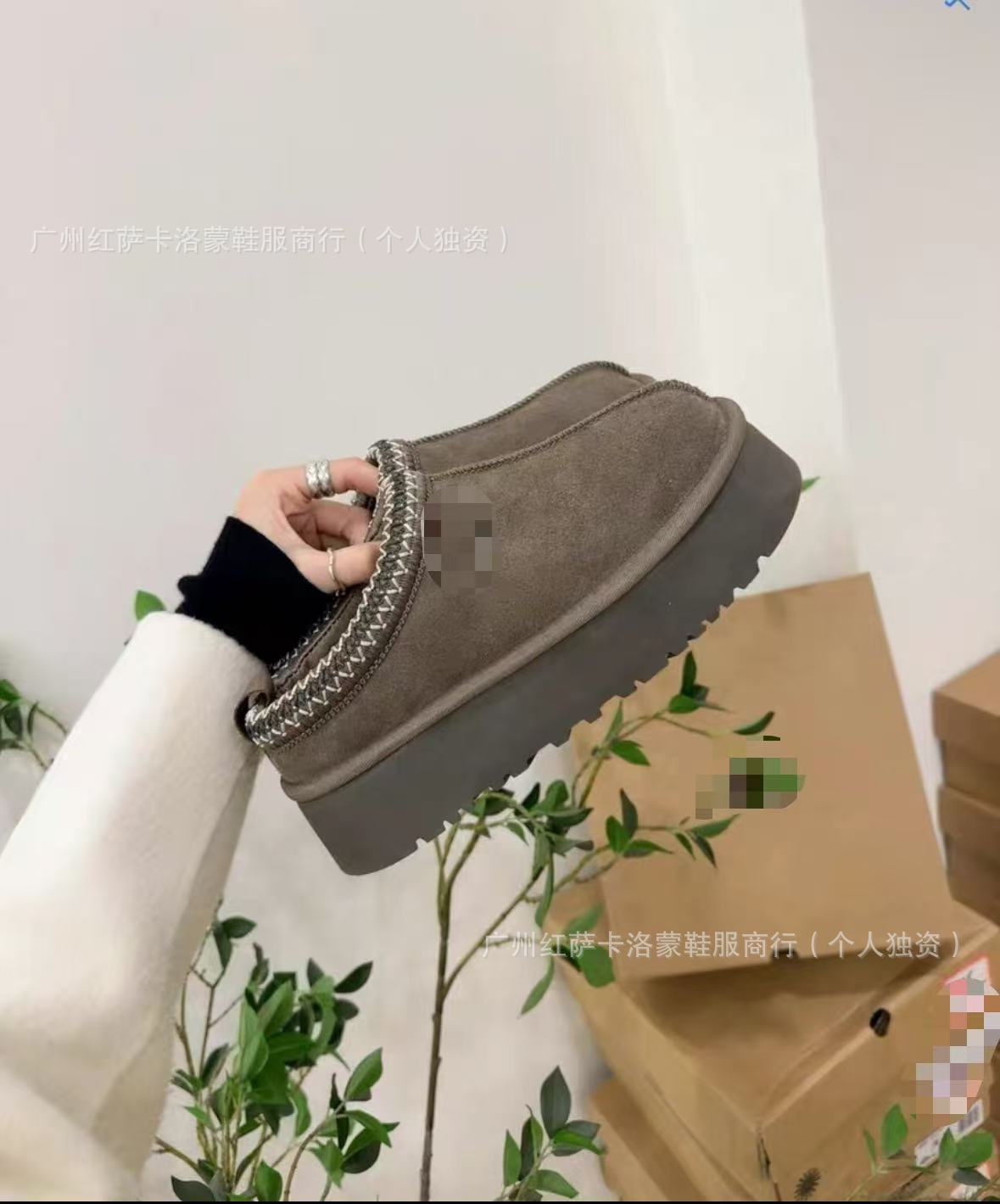 Zapatos Pitian Tazz, botas de nieve nacionales, piel de mujer, zapatillas de algodón con un pie cálido.