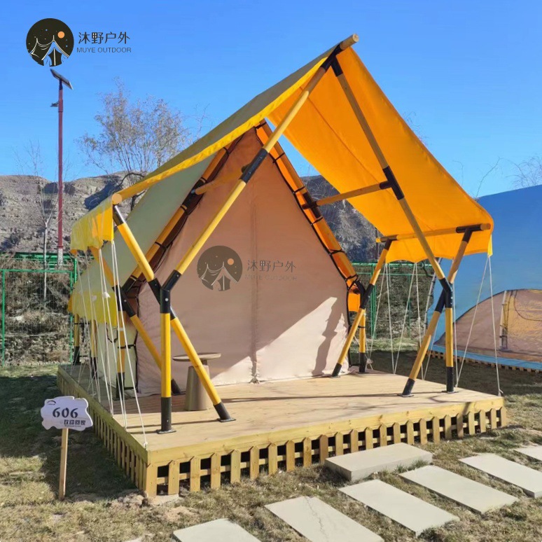 Muye campamento al aire libre Luz de lujo cama y desayuno tienda del hotel estructura de madera restaurante comedor bar alojamiento tienda de campaña Hotel